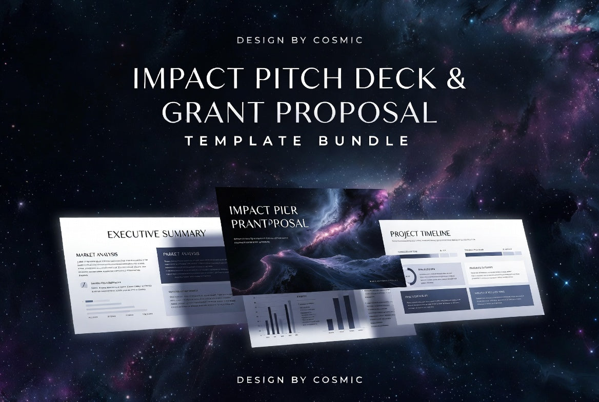Impact Pitch Deck And Grant Proposal Template Bundle